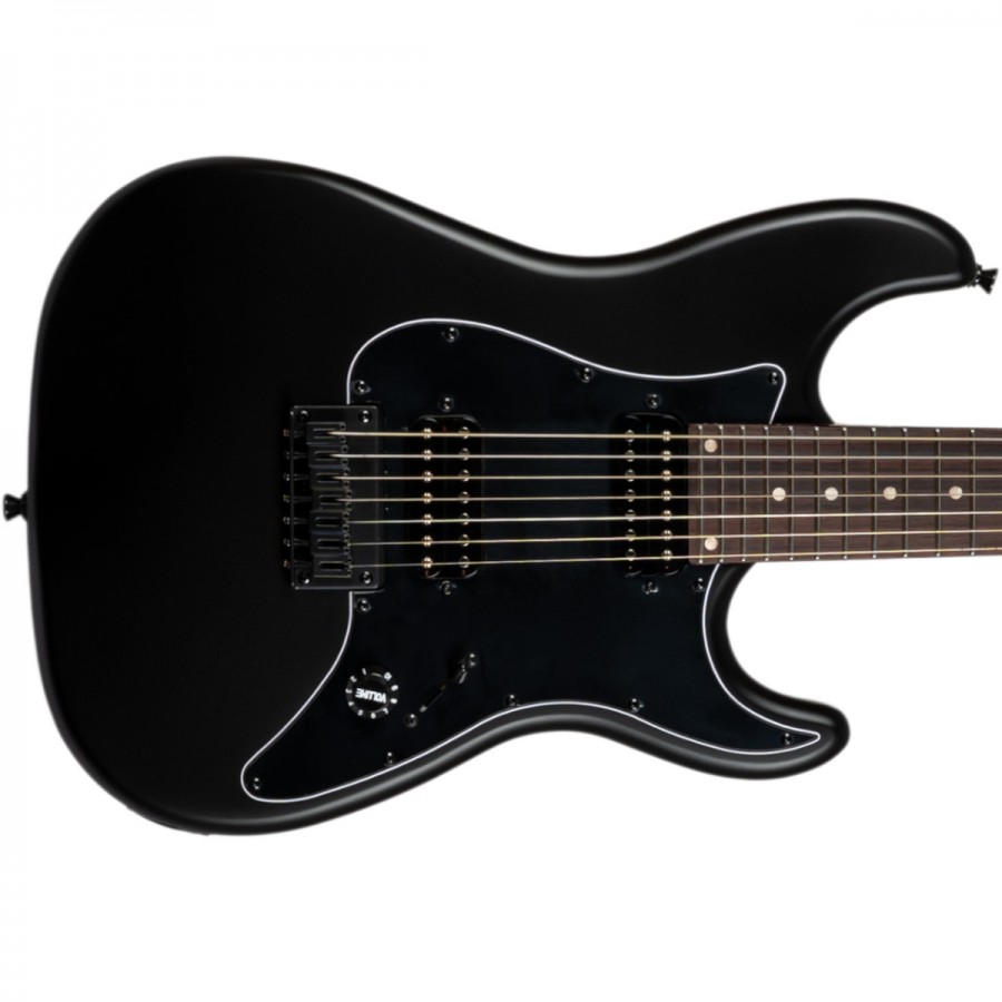 Jet Guitars JS-407 MBK R Roasted Maple / Rosewood 7-String HH - Matt Black